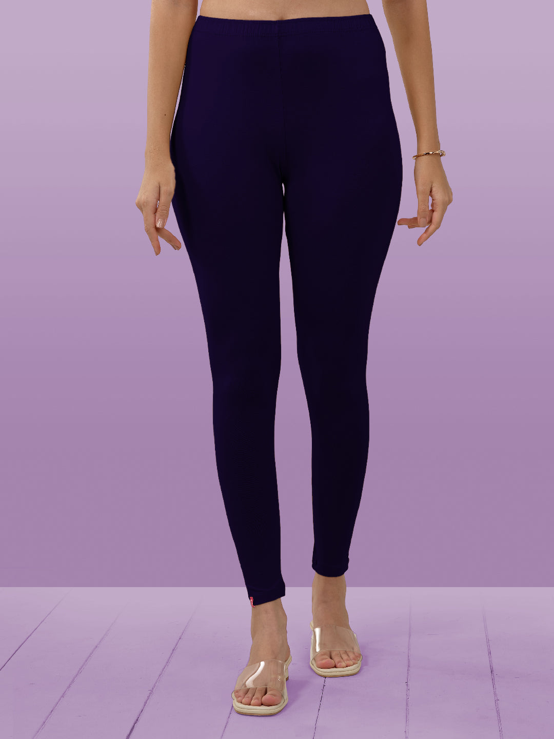 Purple Ankle Length Leggings