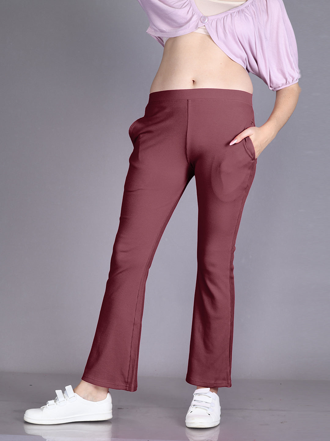 Maroon Flared Pant #331