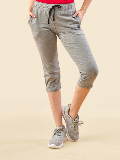 Grey 3/4 Capri Track Pant #302