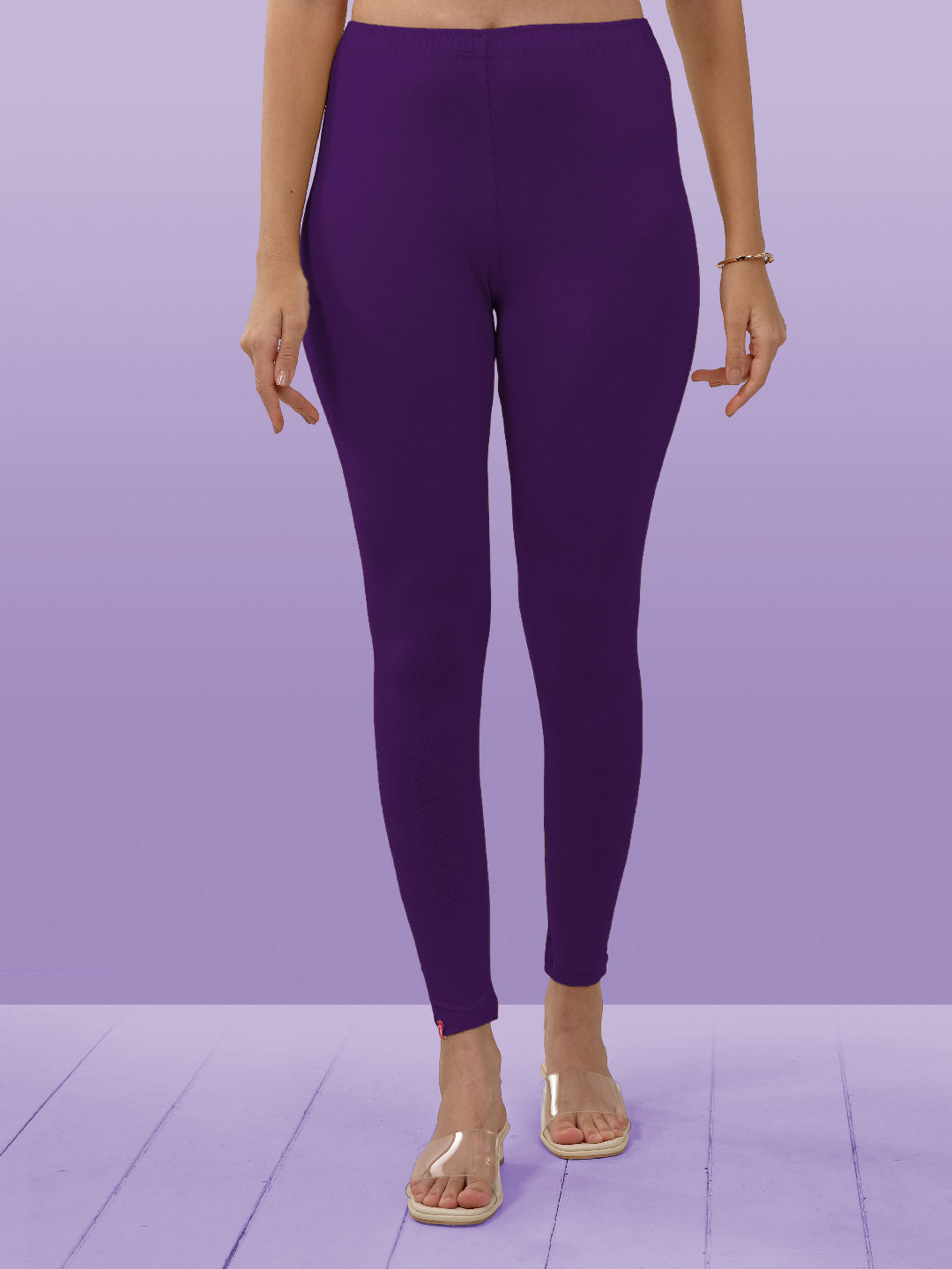 Purple Ankle Length Leggings