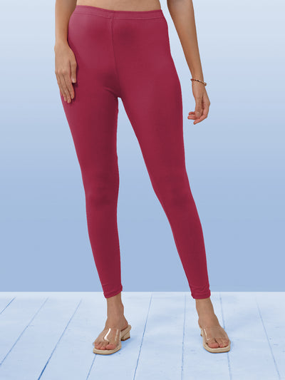 Pink Ankle Length Leggings