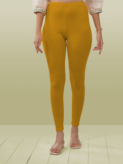 Yellow Ankle Length Leggings