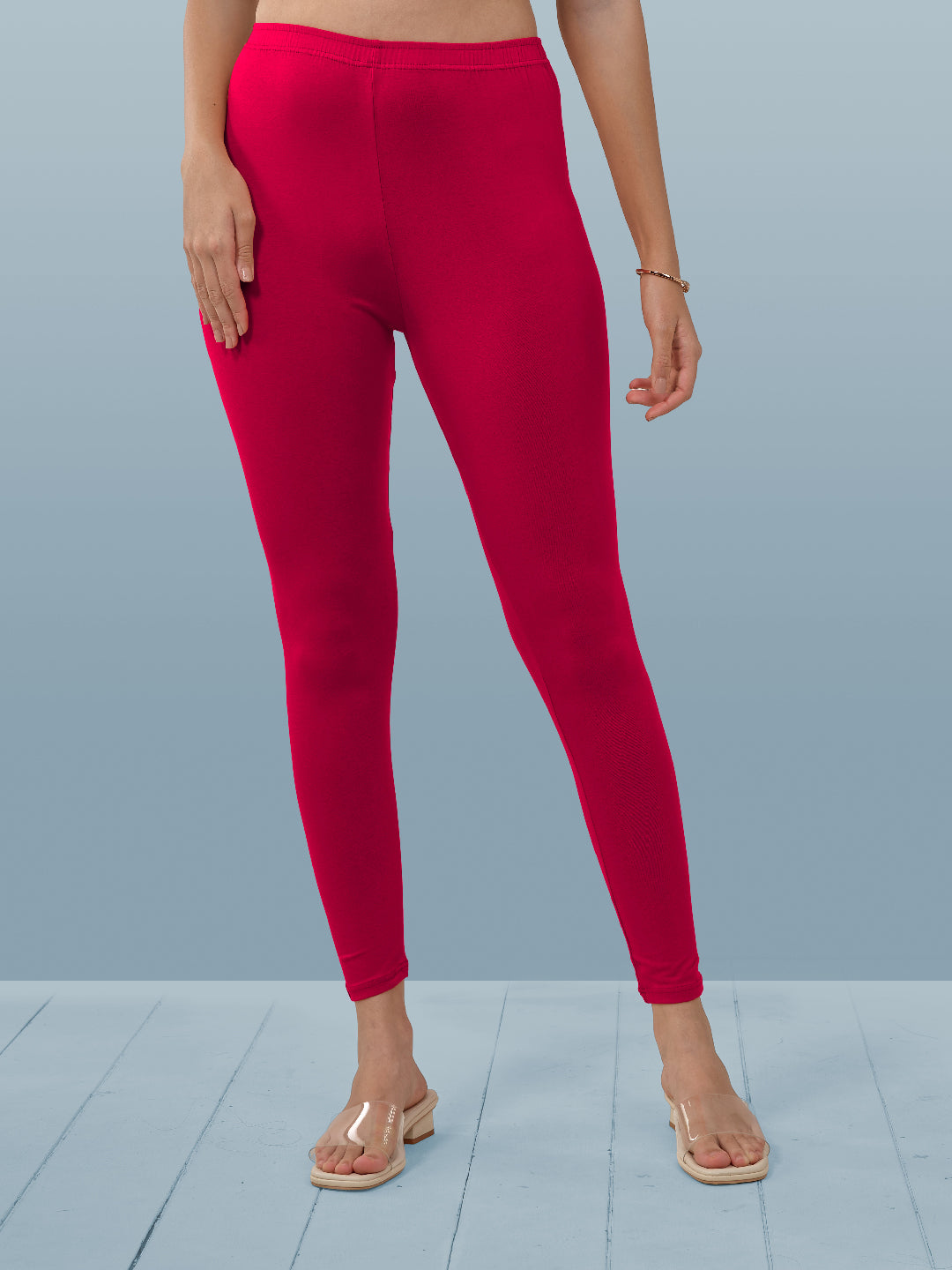 Pink Ankle Length Leggings