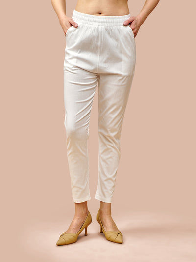 White Cotton Pant