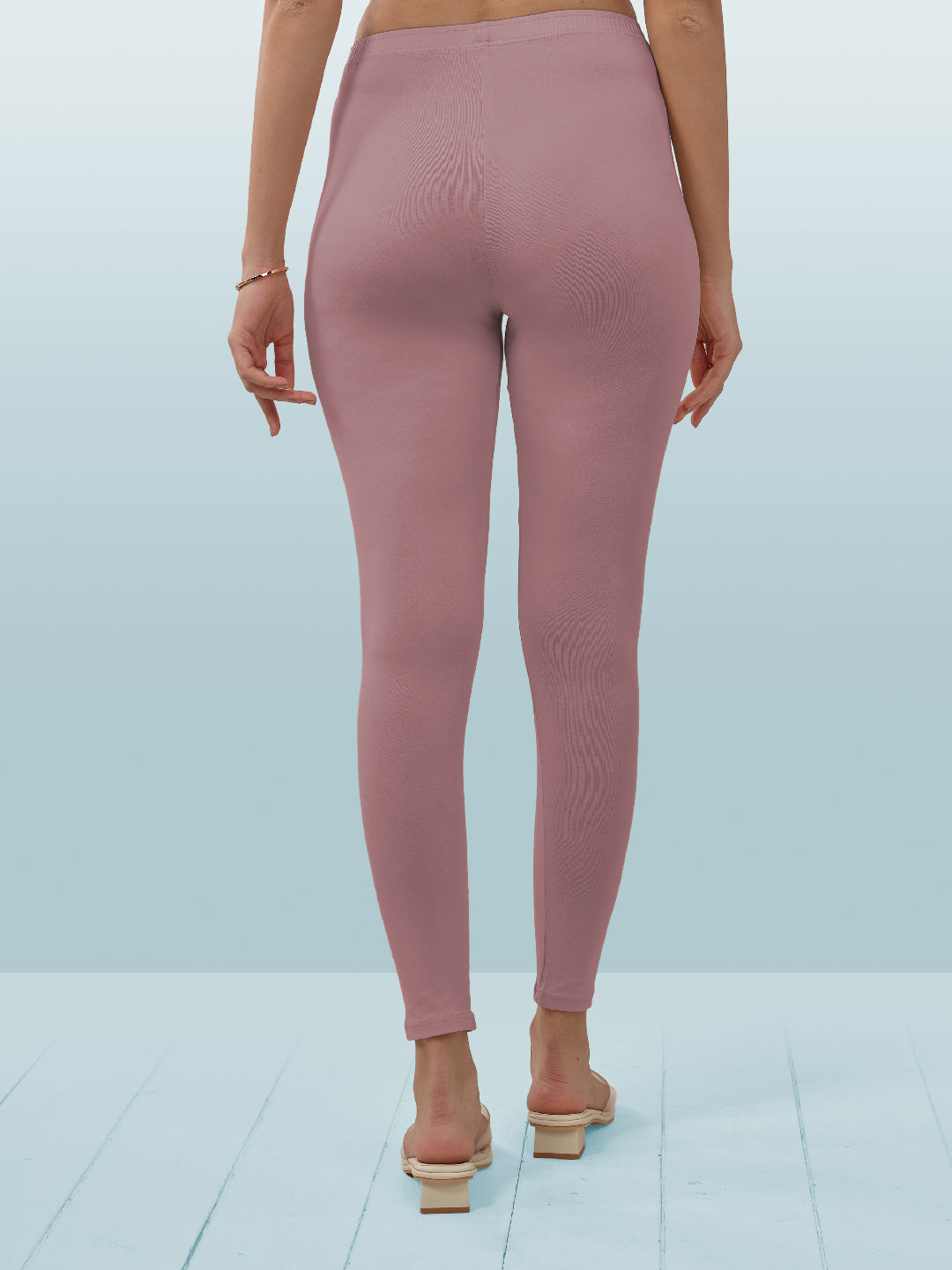 Pink Ankle Length Leggings