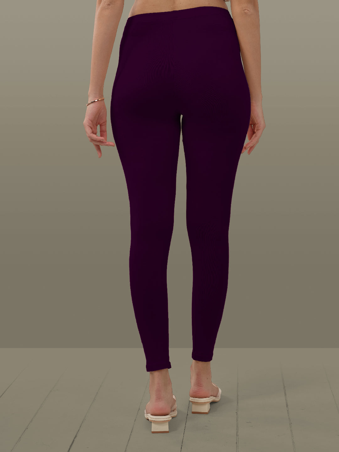 Purple Ankle Length Leggings