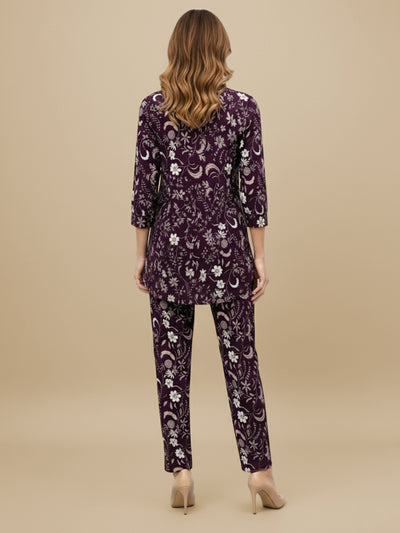 Lyra Women's Printed Premium Rayon B4 Co-ord Set