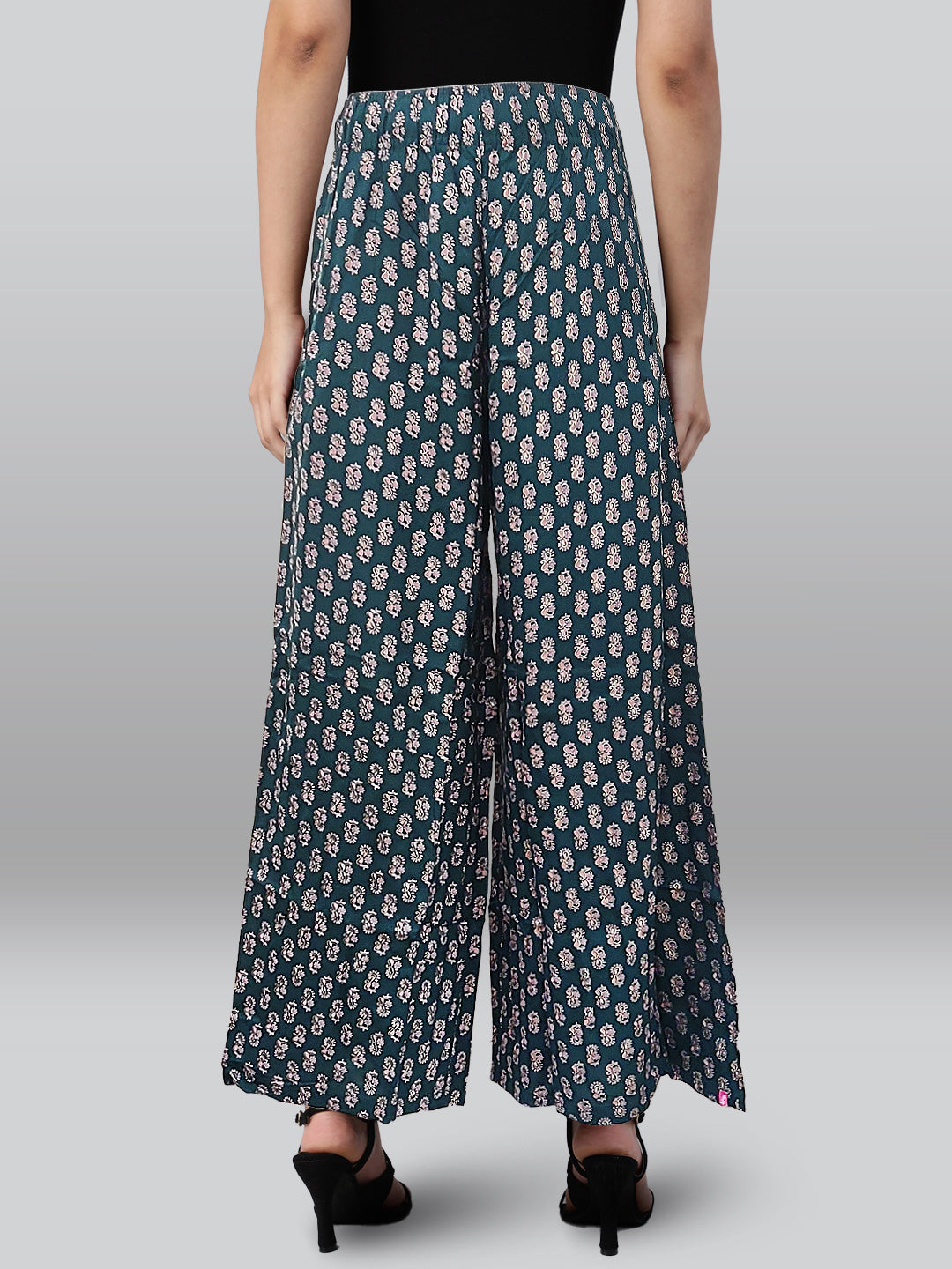 Green Printed Palazzo
