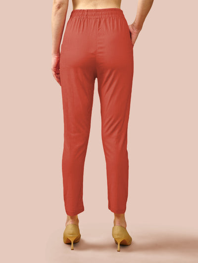 Red Cotton Pant