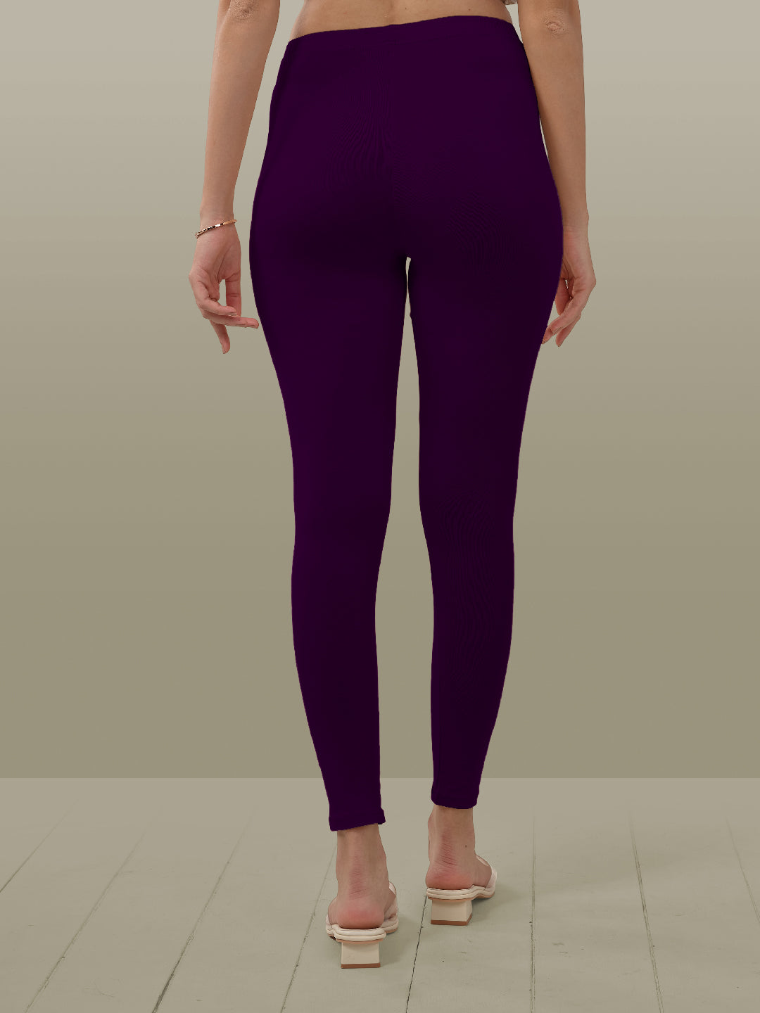 Purple Ankle Length Leggings