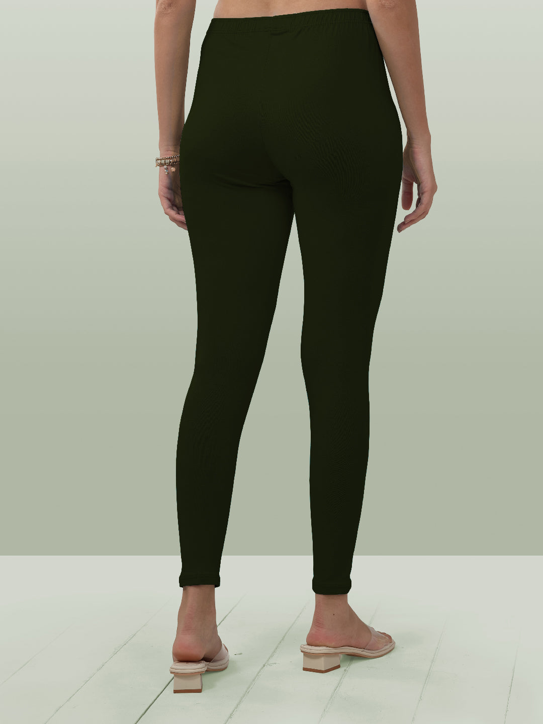 Olive Ankle Length Leggings