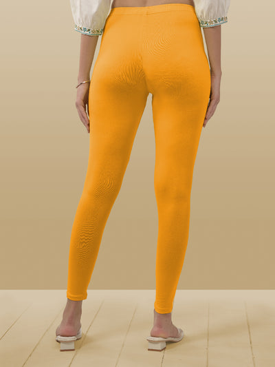 Yellow Ankle Length Leggings