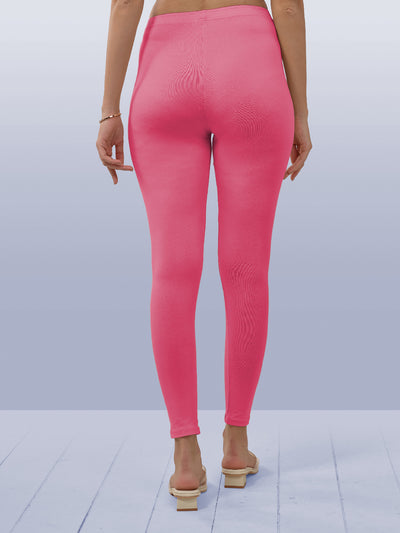 Pink Ankle Length Leggings