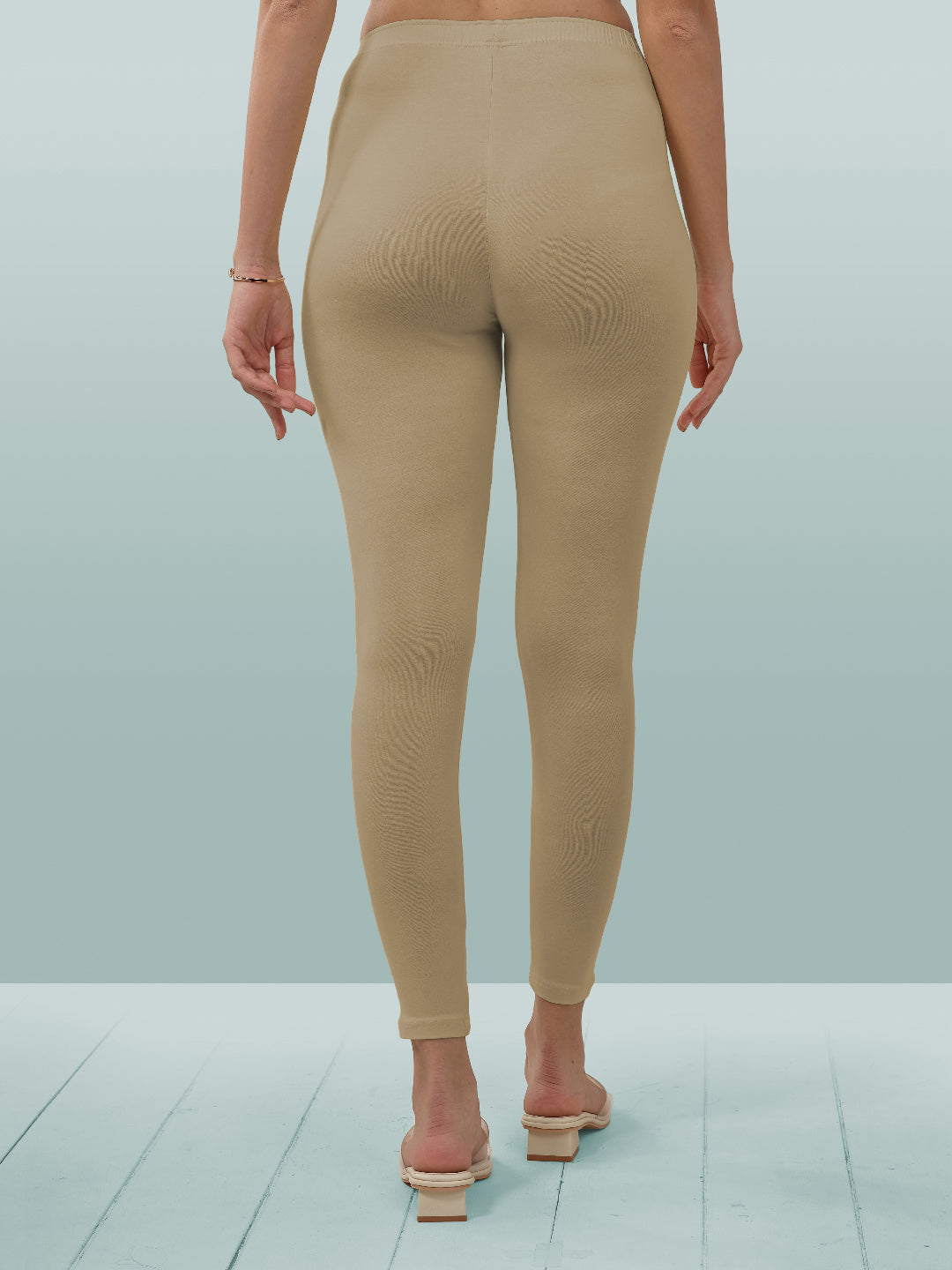 Brown Ankle Length Leggings