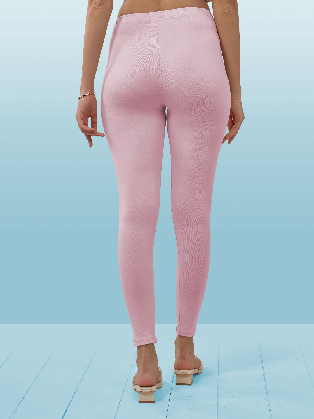 Pink Ankle Length Leggings