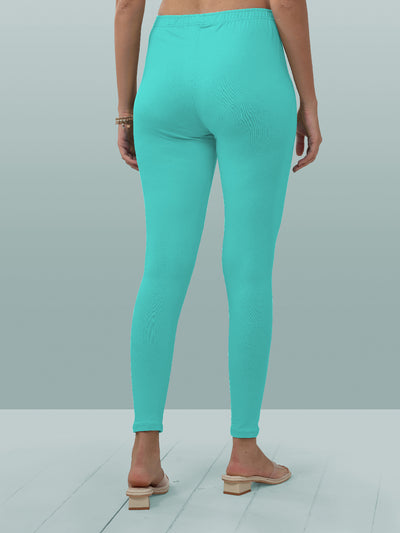 Green Ankle Length Leggings