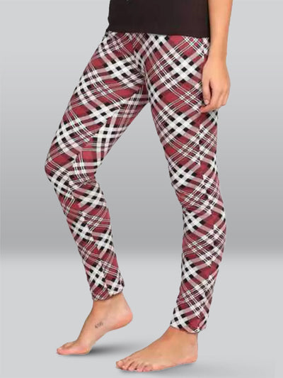 Maroon Printed Relax Pyjama #601