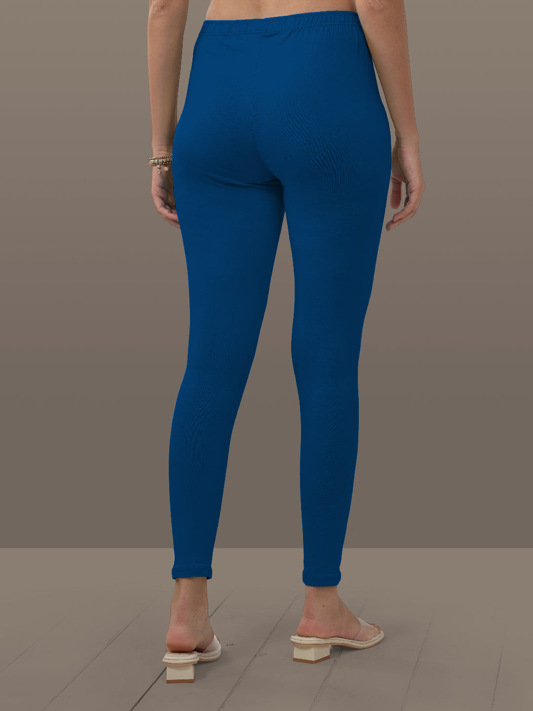 Blue Ankle Length Leggings