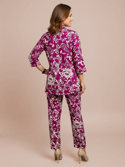 Lyra Women's Printed Premium Rayon B3 PR4 Co-ord Set