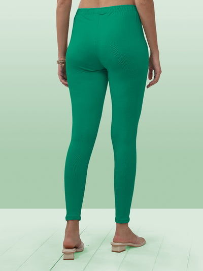 Green Ankle Length Leggings