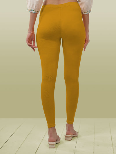 Yellow Ankle Length Leggings