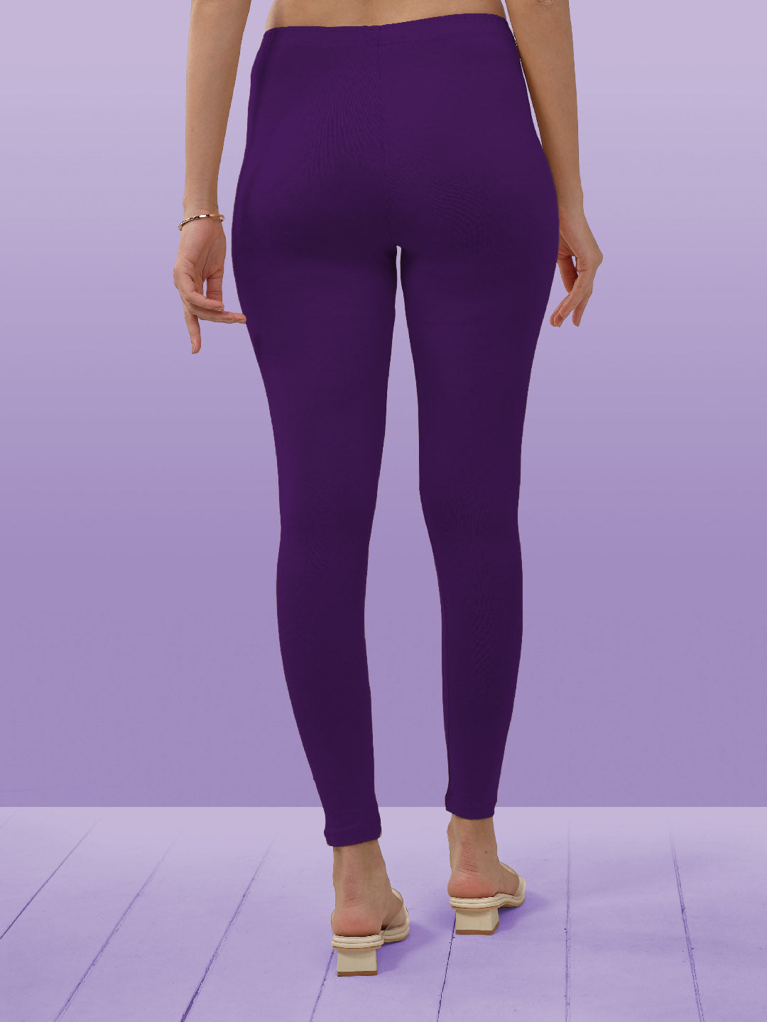 Purple Ankle Length Leggings