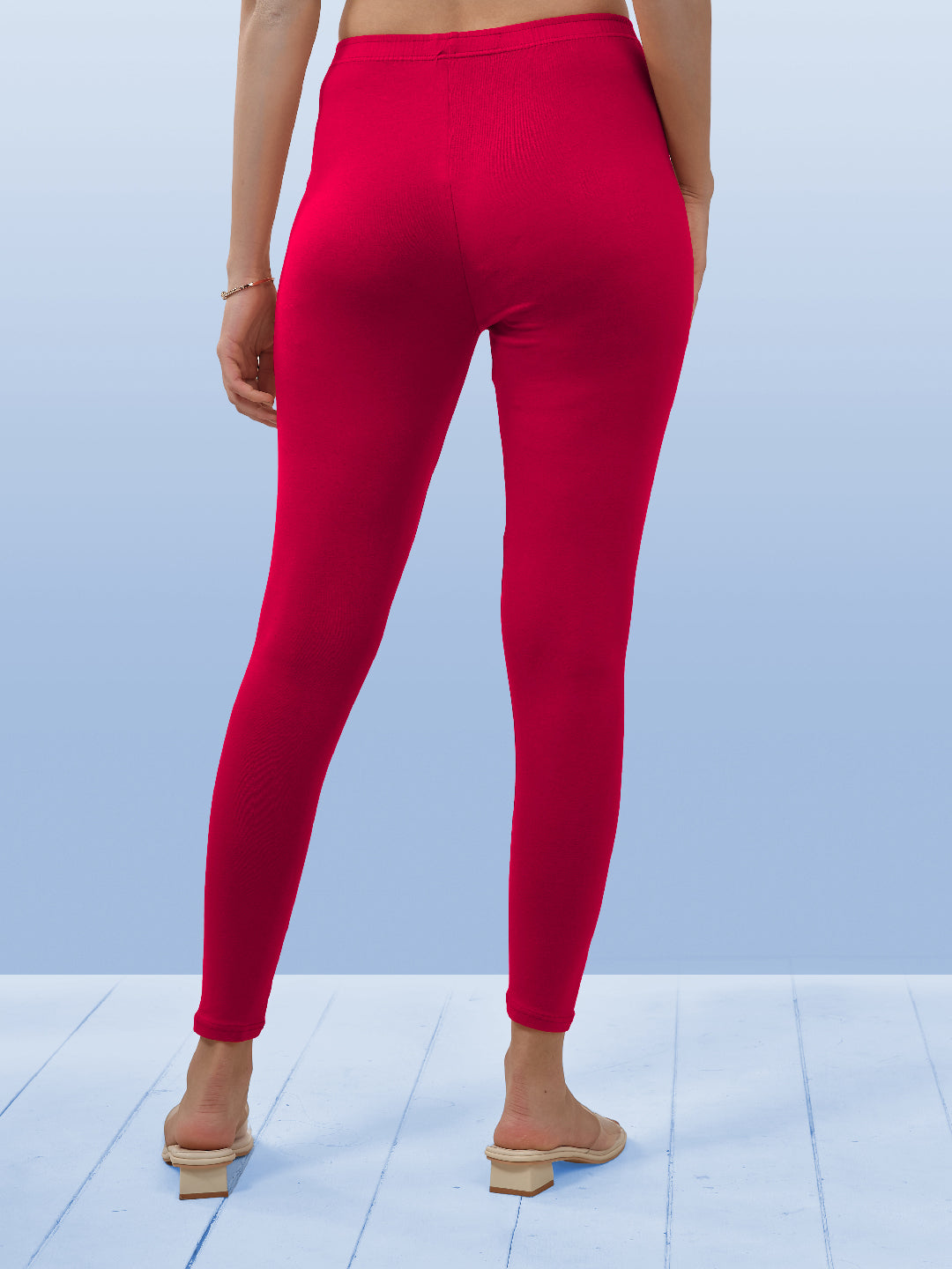 Pink Ankle Length Leggings