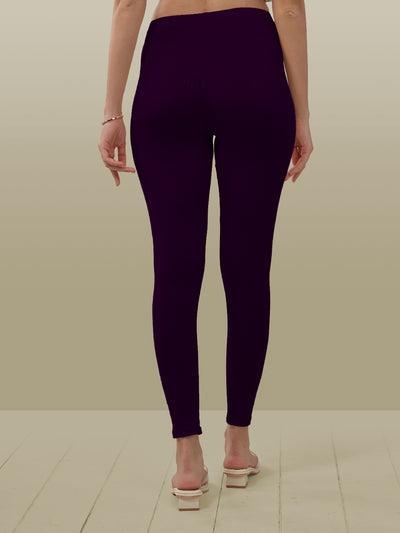 Purple Ankle Length Leggings