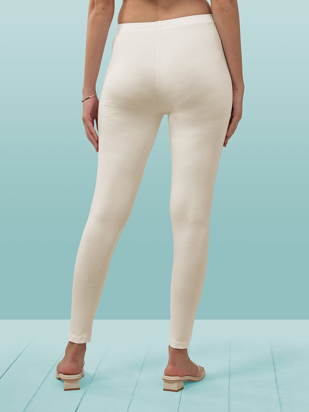 White Ankle Length Leggings LYRA