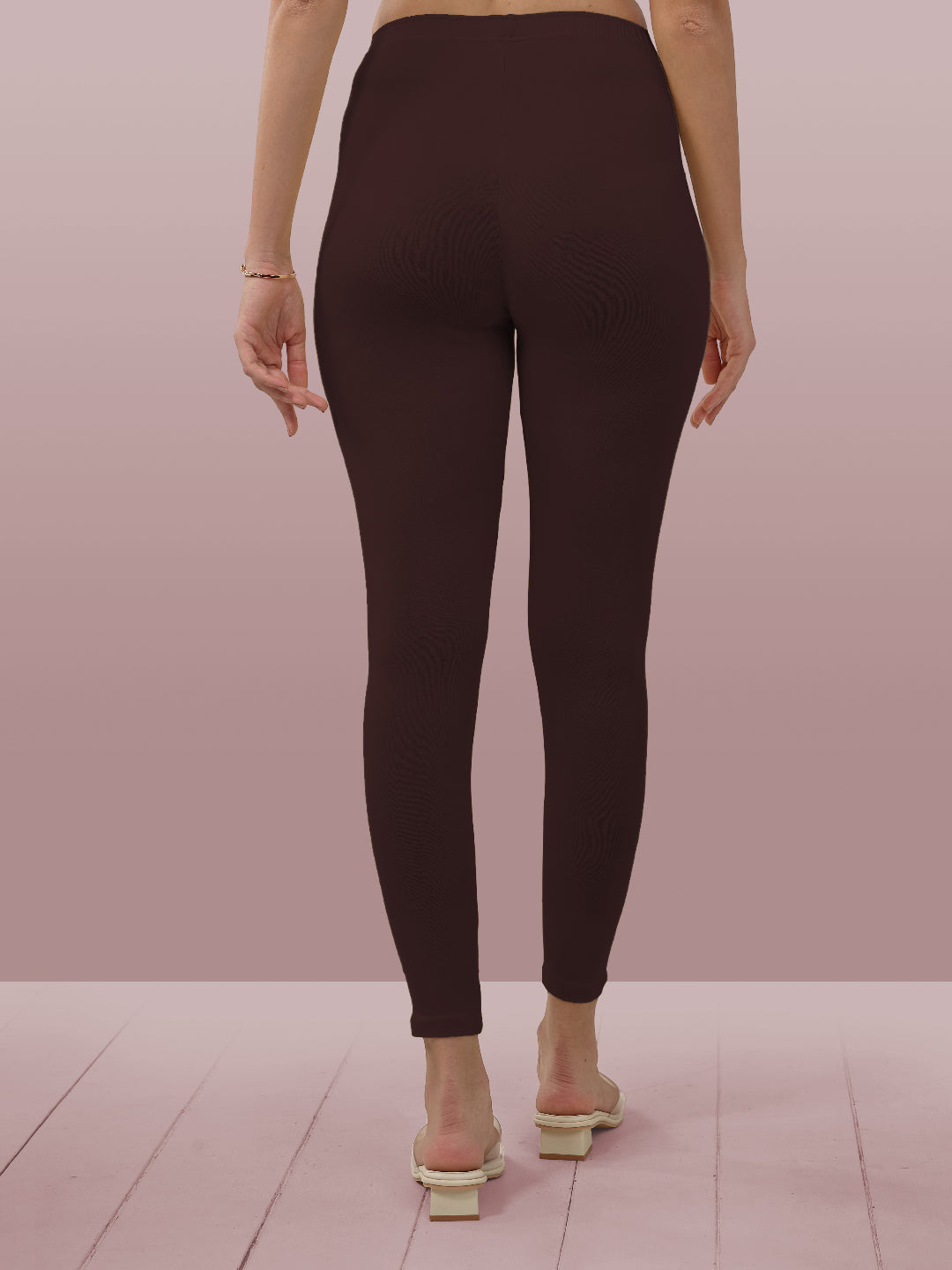 Maroon Ankle Length Leggings