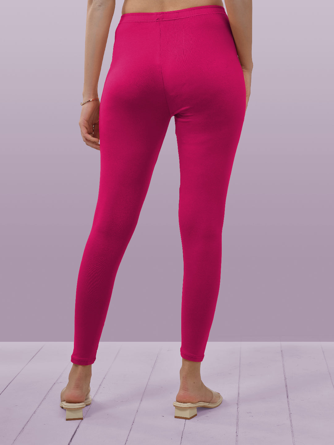 Pink Ankle Length Leggings