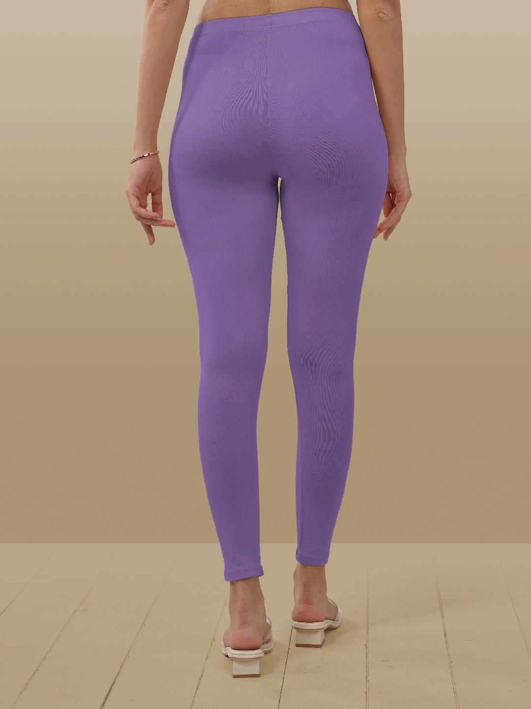 Purple Ankle Length Leggings