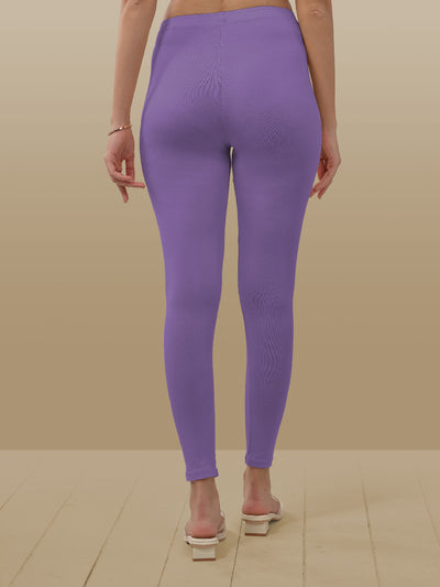 Purple Ankle Length Leggings