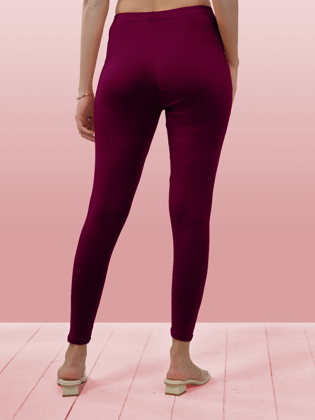 Purple Ankle Length Leggings