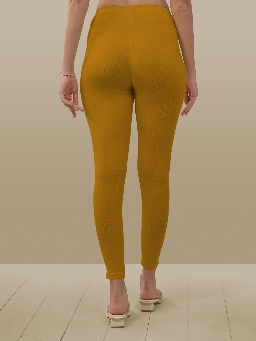 Yellow Ankle Length Leggings