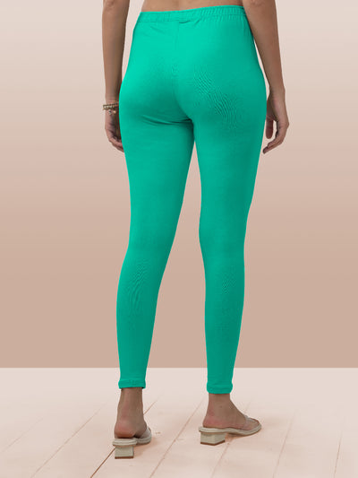 Green Ankle Length Leggings