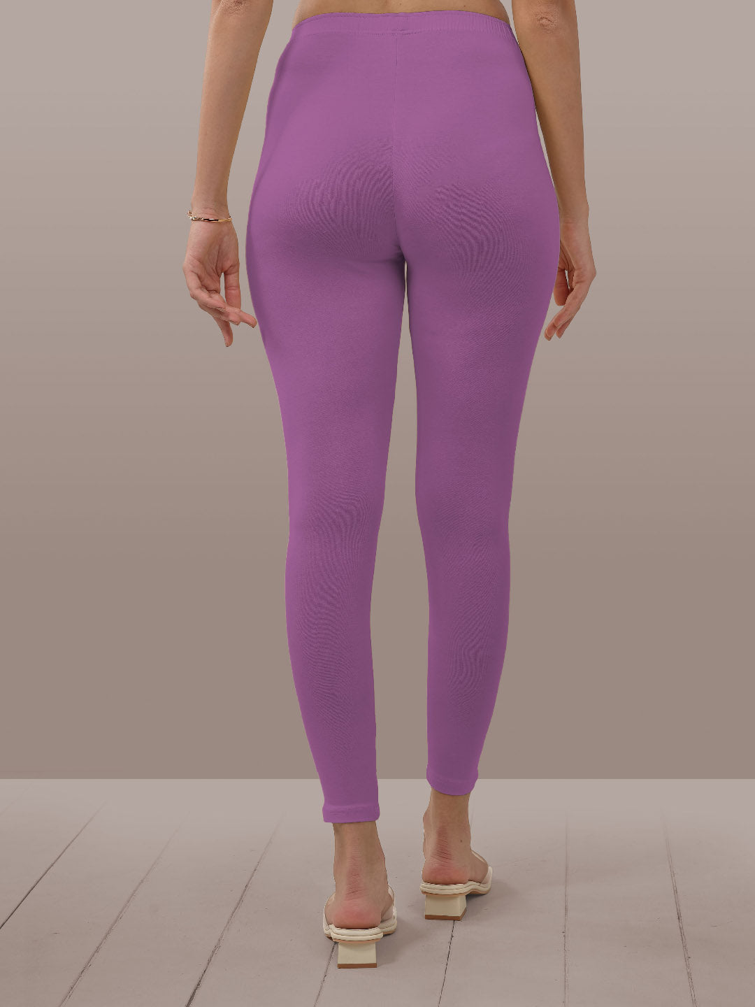 Purple Ankle Length Leggings