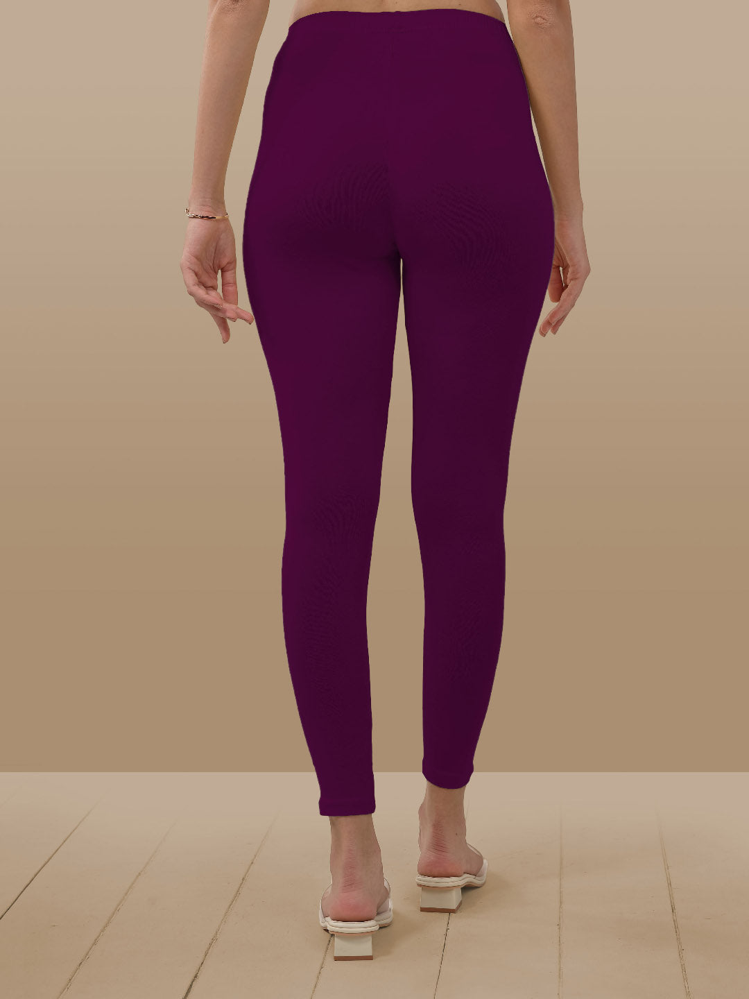 Purple Ankle Length Leggings