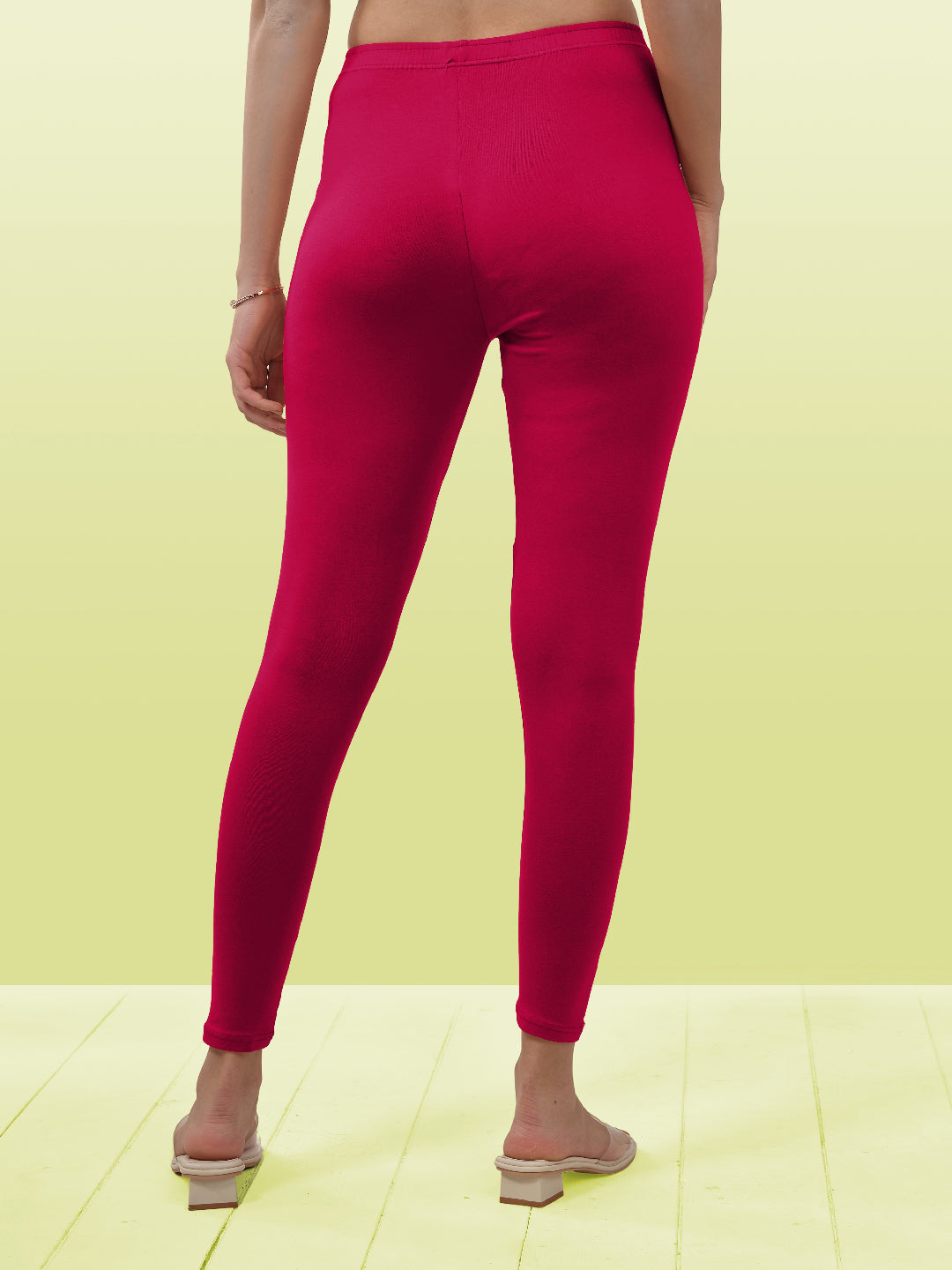 Pink Ankle Length Leggings