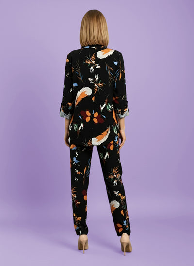 Lyra Women's Printed Premium Rayon B4 PR4 Co-ord Set