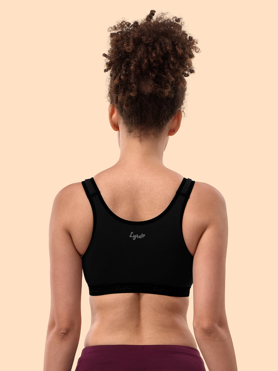 Black Non-Padded Sports Bra #531