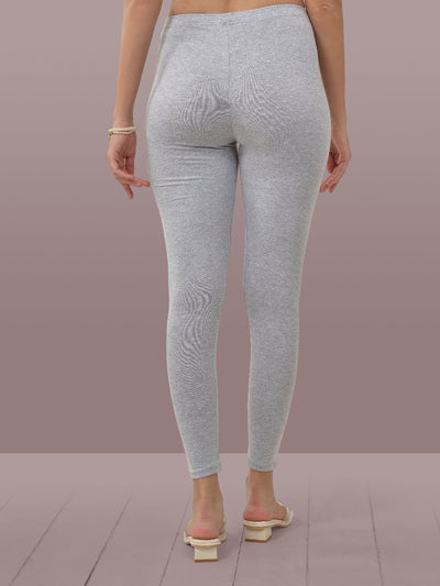 Grey Ankle Length Leggings