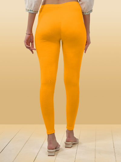 Yellow Ankle Length Leggings