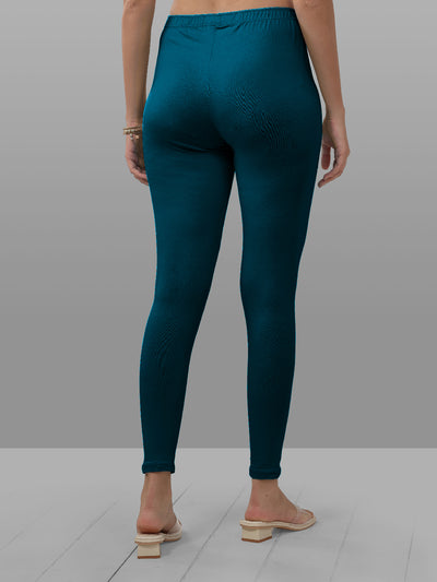 Blue Ankle Length Leggings