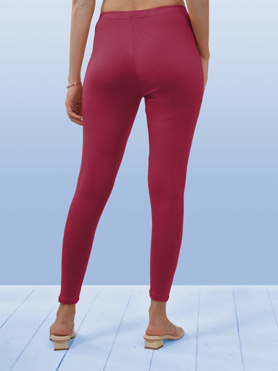 Pink Ankle Length Leggings