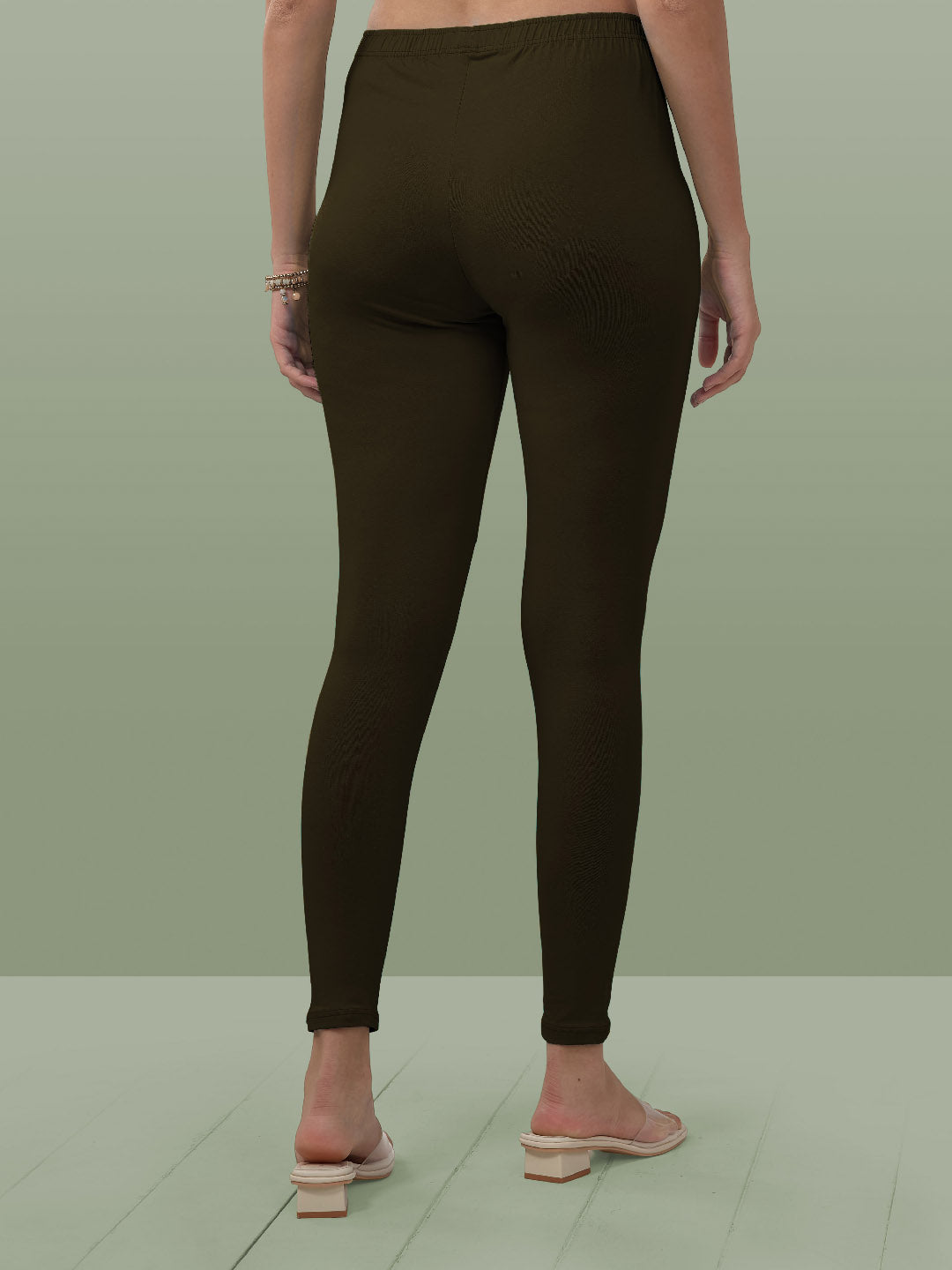 Olive Ankle Length Leggings