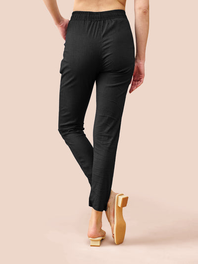 Black Cotton Pant