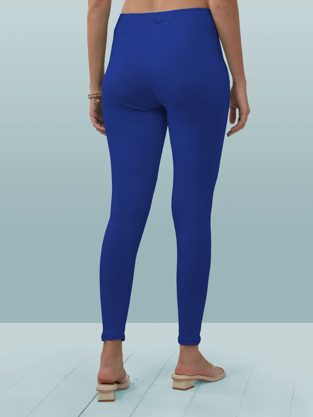 Blue Ankle Length Leggings