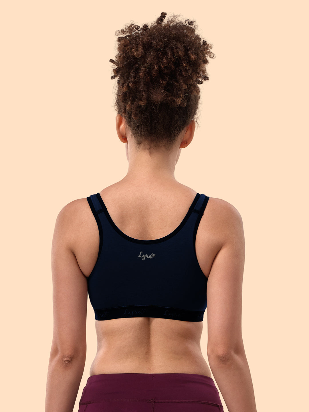 Navy Non-Padded Sports Bra #531