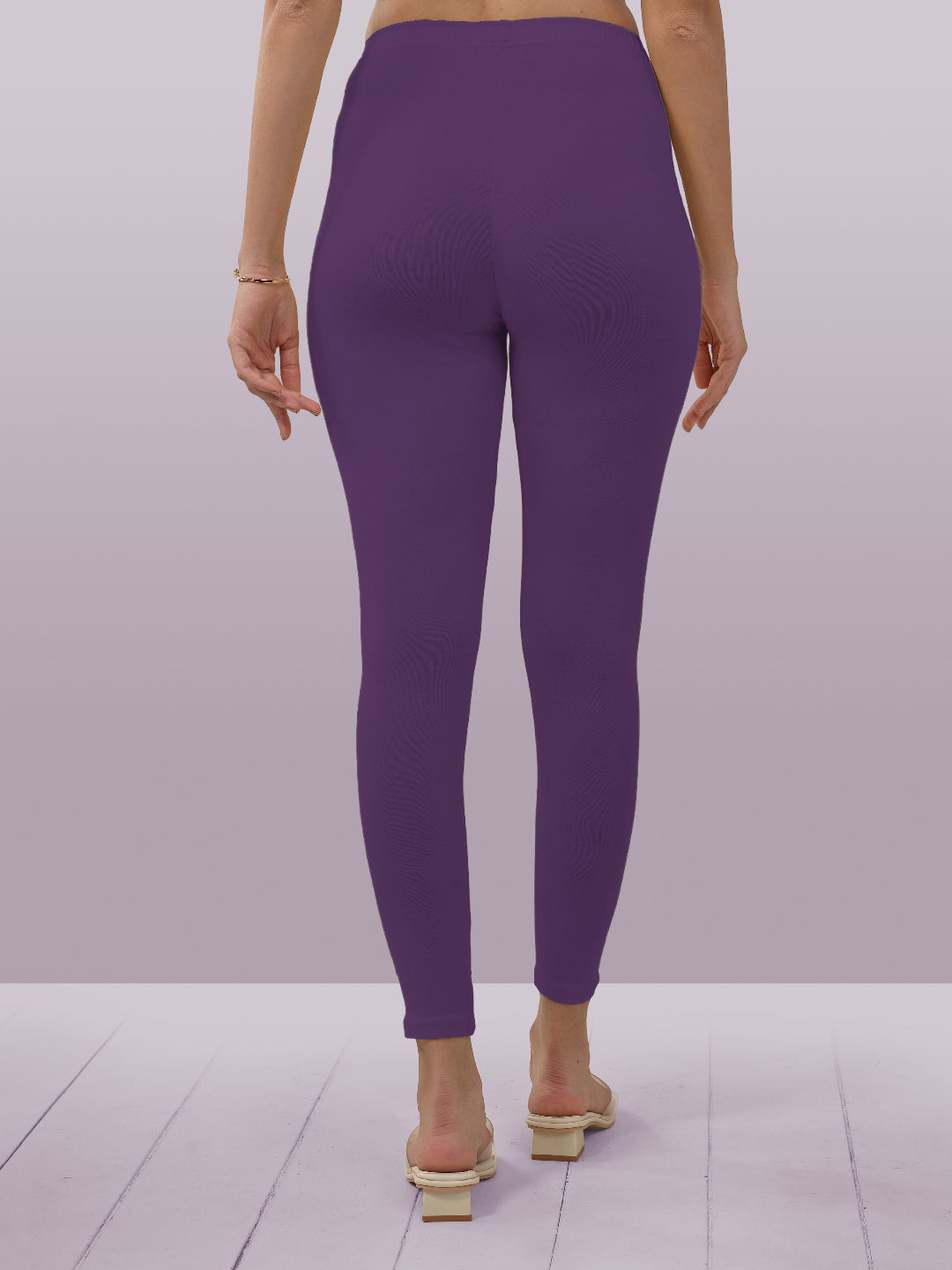 Purple Ankle Length Leggings